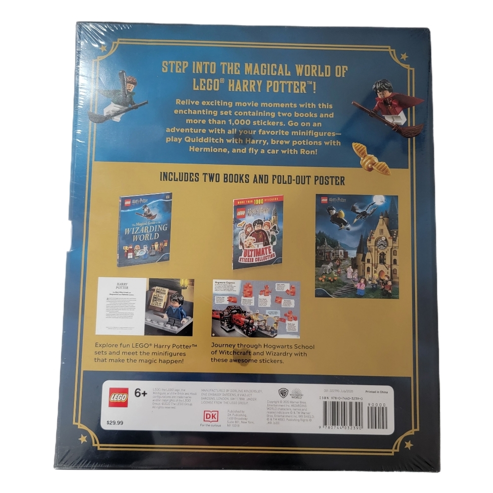 Lego Harry Potter The magical Companion to the Wizarding World 2 book set poster - Picture 2 of 2